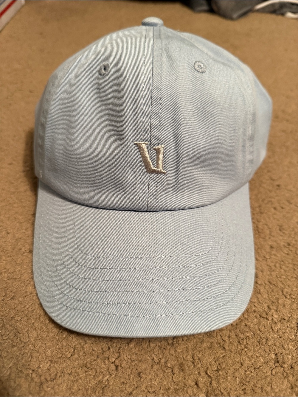 Vouri Light Blue Cap with Center Logo